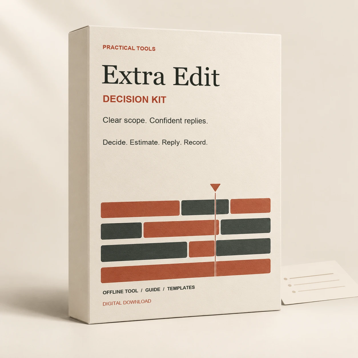 Extra Edit Decision Kit: offline tool, guide and templates